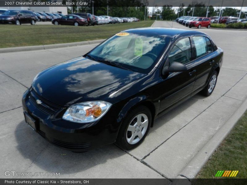 Black / Gray 2007 Chevrolet Cobalt LS Sedan