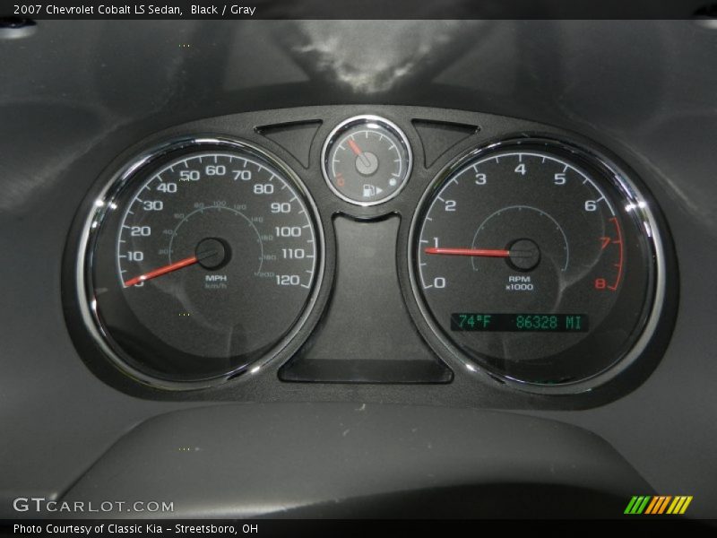 Black / Gray 2007 Chevrolet Cobalt LS Sedan