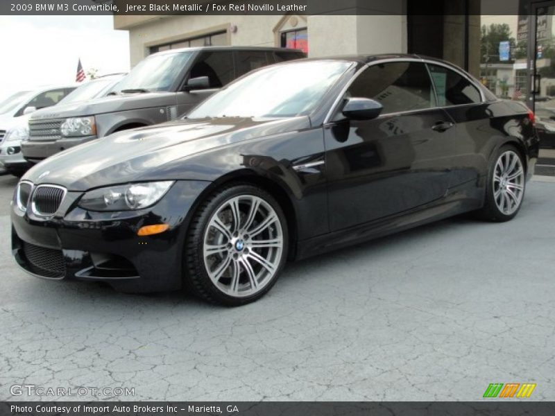 Jerez Black Metallic / Fox Red Novillo Leather 2009 BMW M3 Convertible