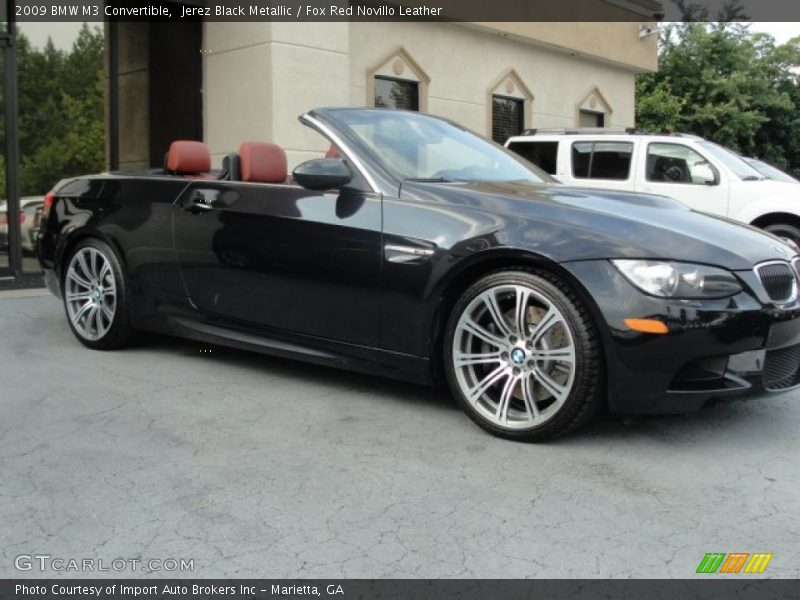 Jerez Black Metallic / Fox Red Novillo Leather 2009 BMW M3 Convertible