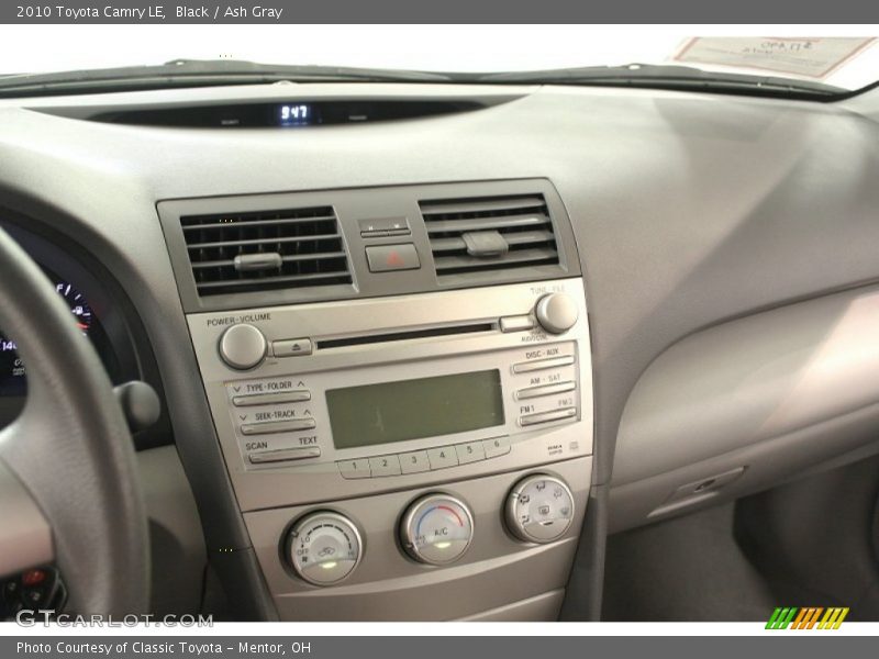 Black / Ash Gray 2010 Toyota Camry LE