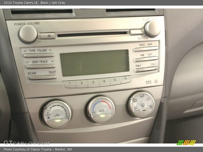 Black / Ash Gray 2010 Toyota Camry LE