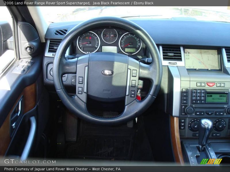 Java Black Pearlescent / Ebony Black 2006 Land Rover Range Rover Sport Supercharged