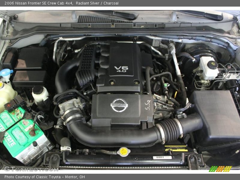 Radiant Silver / Charcoal 2006 Nissan Frontier SE Crew Cab 4x4