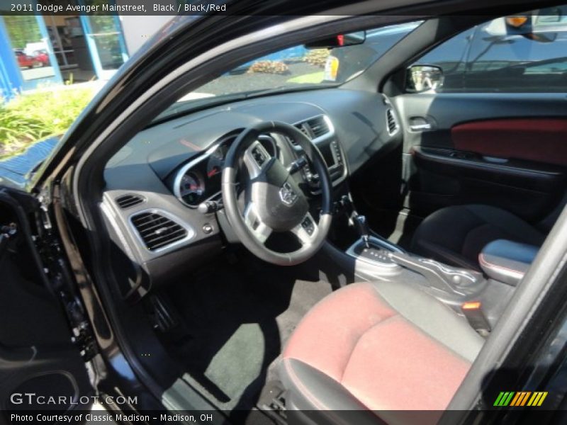 Black / Black/Red 2011 Dodge Avenger Mainstreet