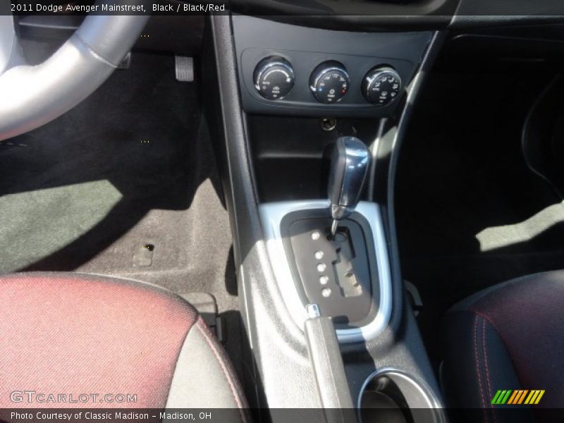 Black / Black/Red 2011 Dodge Avenger Mainstreet