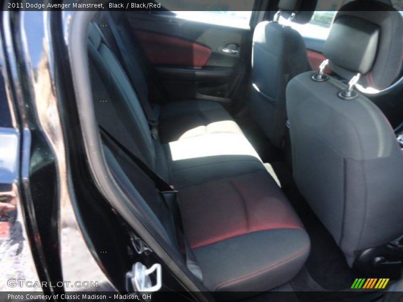 Black / Black/Red 2011 Dodge Avenger Mainstreet