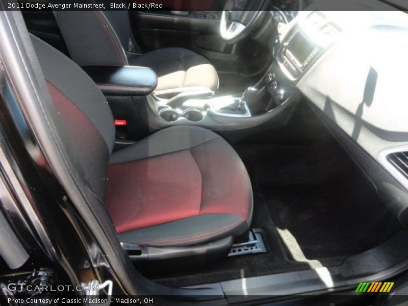 Black / Black/Red 2011 Dodge Avenger Mainstreet