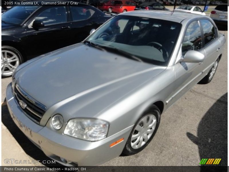 Diamond Silver / Gray 2005 Kia Optima LX