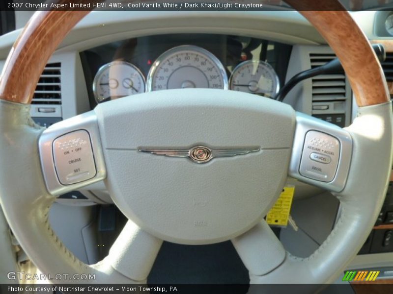 Cool Vanilla White / Dark Khaki/Light Graystone 2007 Chrysler Aspen Limited HEMI 4WD