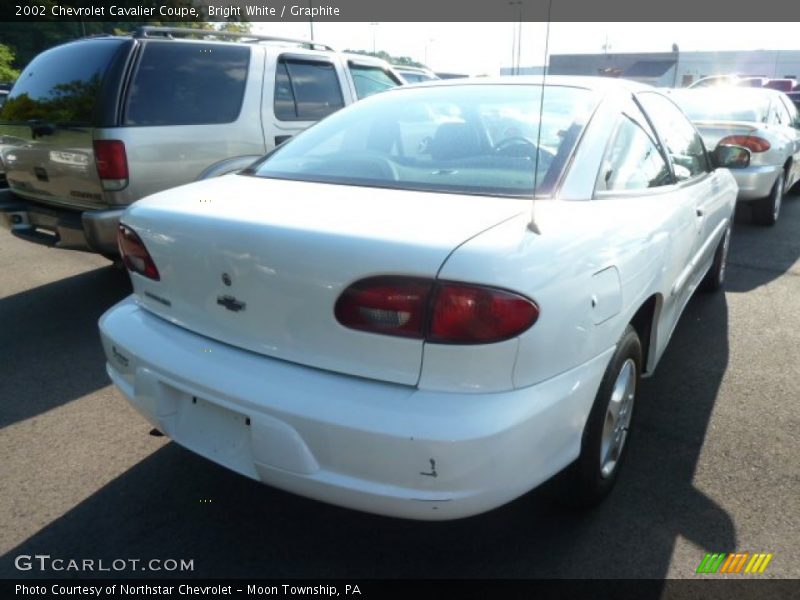 Bright White / Graphite 2002 Chevrolet Cavalier Coupe