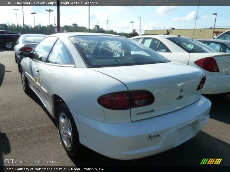 Bright White / Graphite 2002 Chevrolet Cavalier Coupe