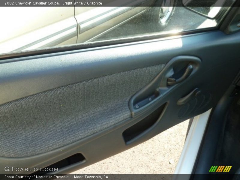 Bright White / Graphite 2002 Chevrolet Cavalier Coupe