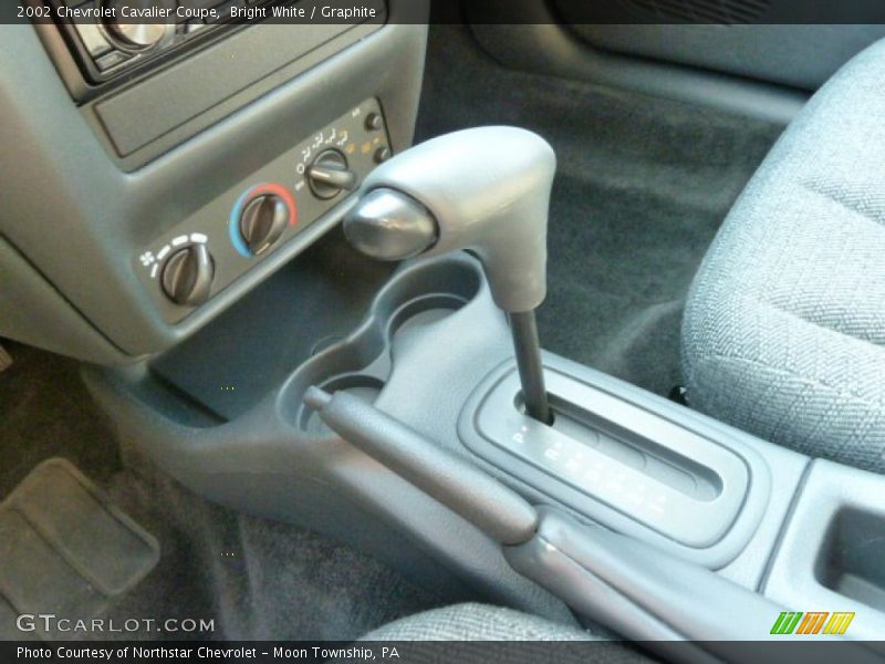 Bright White / Graphite 2002 Chevrolet Cavalier Coupe