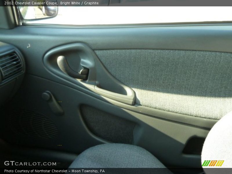 Bright White / Graphite 2002 Chevrolet Cavalier Coupe