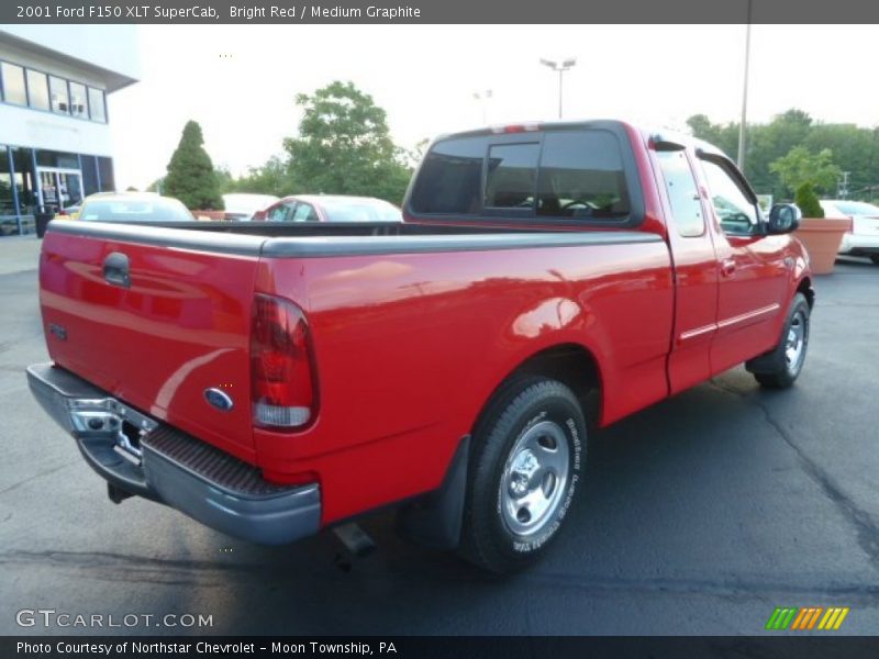 Bright Red / Medium Graphite 2001 Ford F150 XLT SuperCab