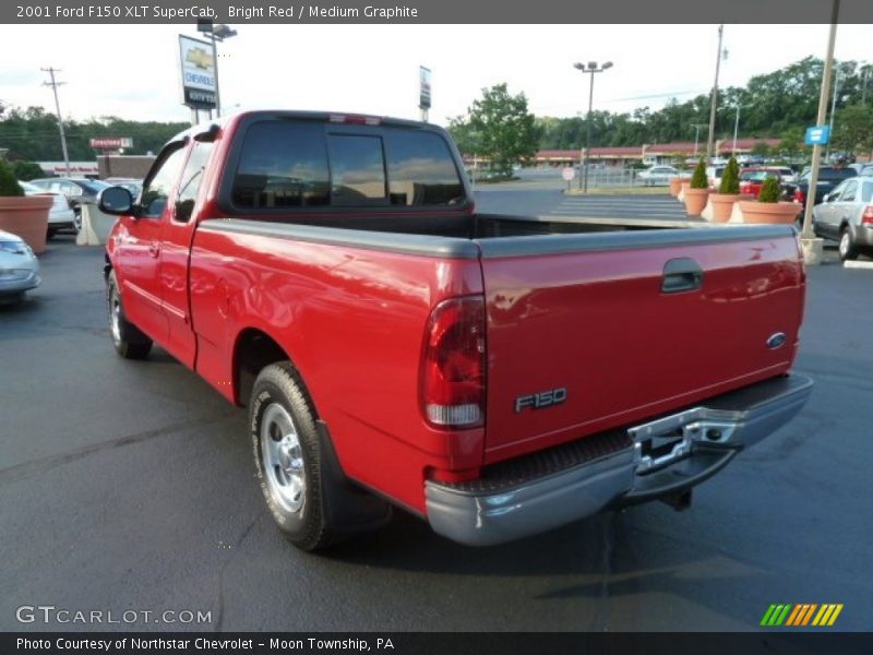 Bright Red / Medium Graphite 2001 Ford F150 XLT SuperCab