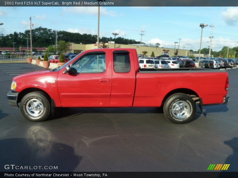 Bright Red / Medium Graphite 2001 Ford F150 XLT SuperCab