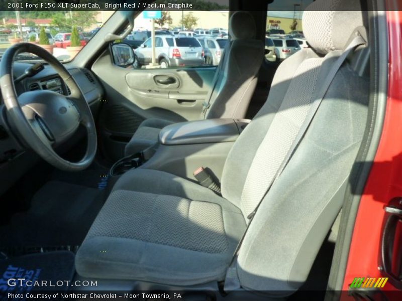 Bright Red / Medium Graphite 2001 Ford F150 XLT SuperCab