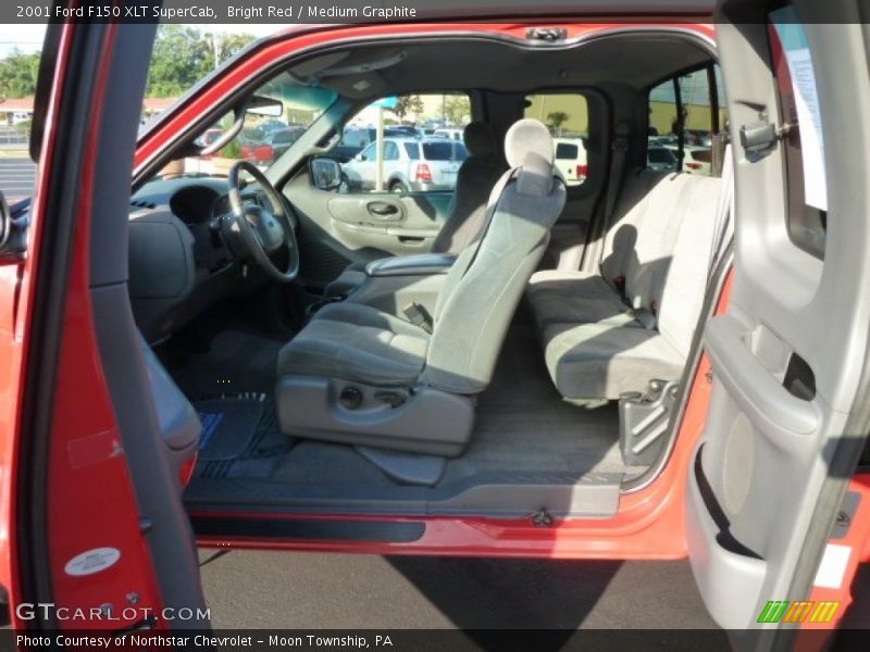 Bright Red / Medium Graphite 2001 Ford F150 XLT SuperCab