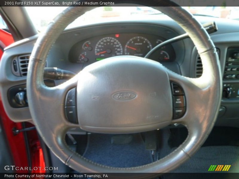 Bright Red / Medium Graphite 2001 Ford F150 XLT SuperCab