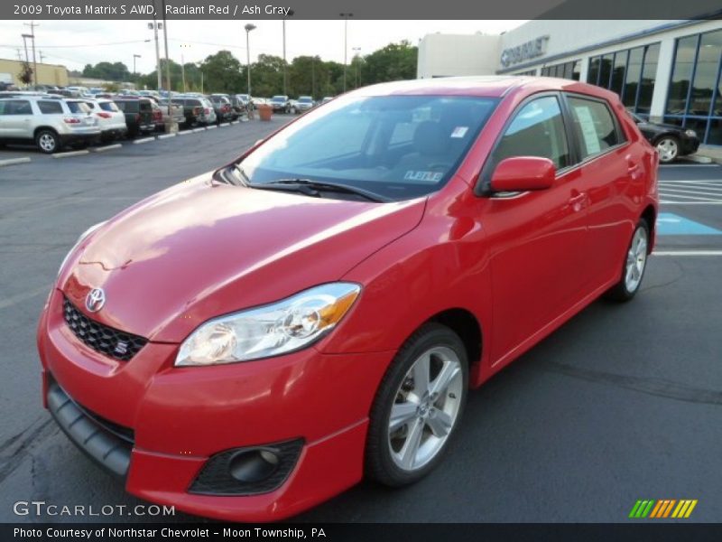 Radiant Red / Ash Gray 2009 Toyota Matrix S AWD