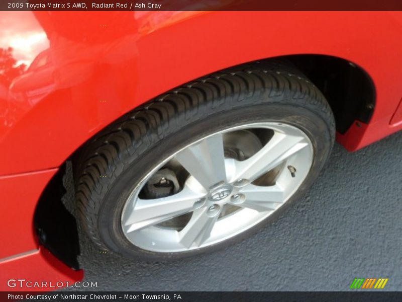 Radiant Red / Ash Gray 2009 Toyota Matrix S AWD