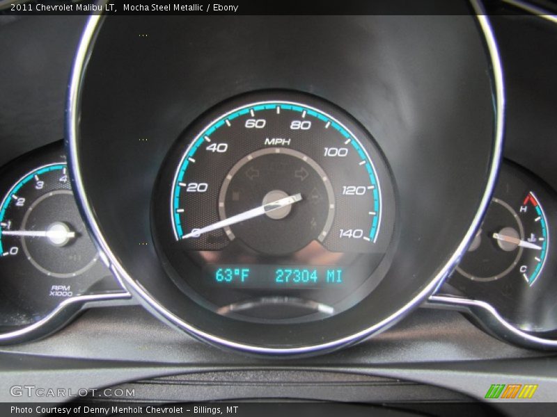 Mocha Steel Metallic / Ebony 2011 Chevrolet Malibu LT