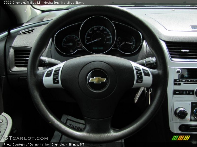 Mocha Steel Metallic / Ebony 2011 Chevrolet Malibu LT