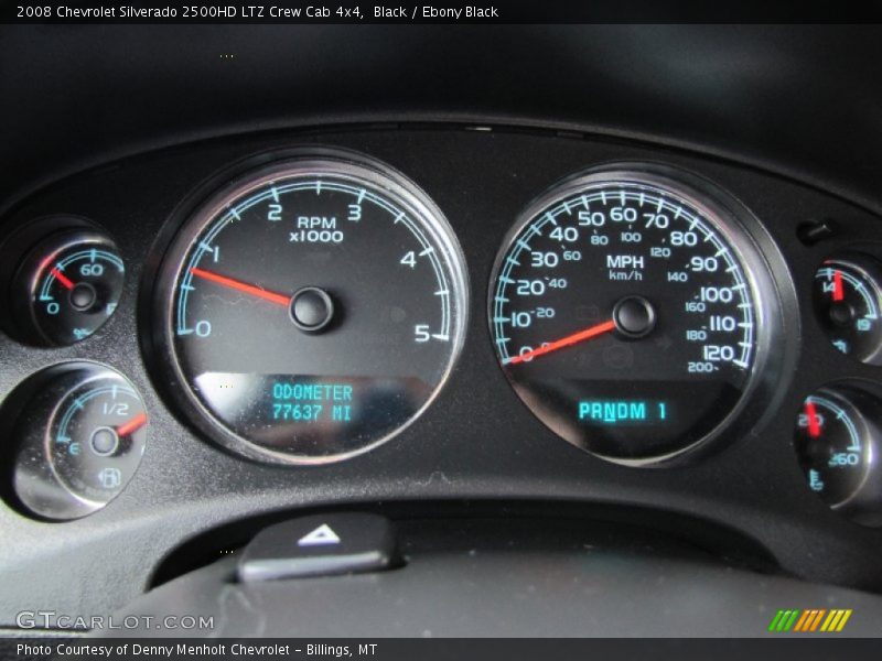 Black / Ebony Black 2008 Chevrolet Silverado 2500HD LTZ Crew Cab 4x4