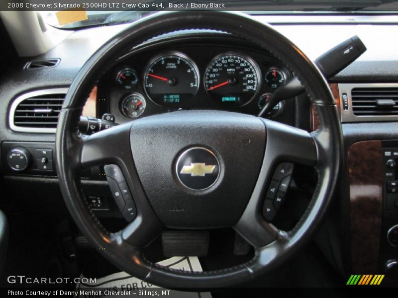Black / Ebony Black 2008 Chevrolet Silverado 2500HD LTZ Crew Cab 4x4
