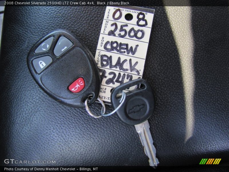 Black / Ebony Black 2008 Chevrolet Silverado 2500HD LTZ Crew Cab 4x4