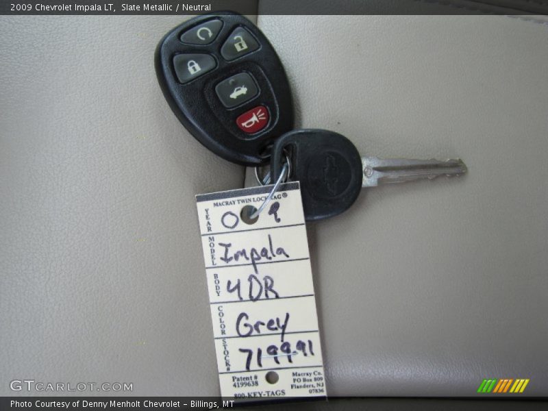 Slate Metallic / Neutral 2009 Chevrolet Impala LT