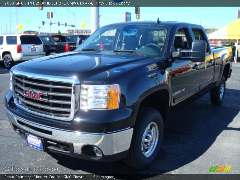 Onyx Black / Ebony 2008 GMC Sierra 2500HD SLT Z71 Crew Cab 4x4