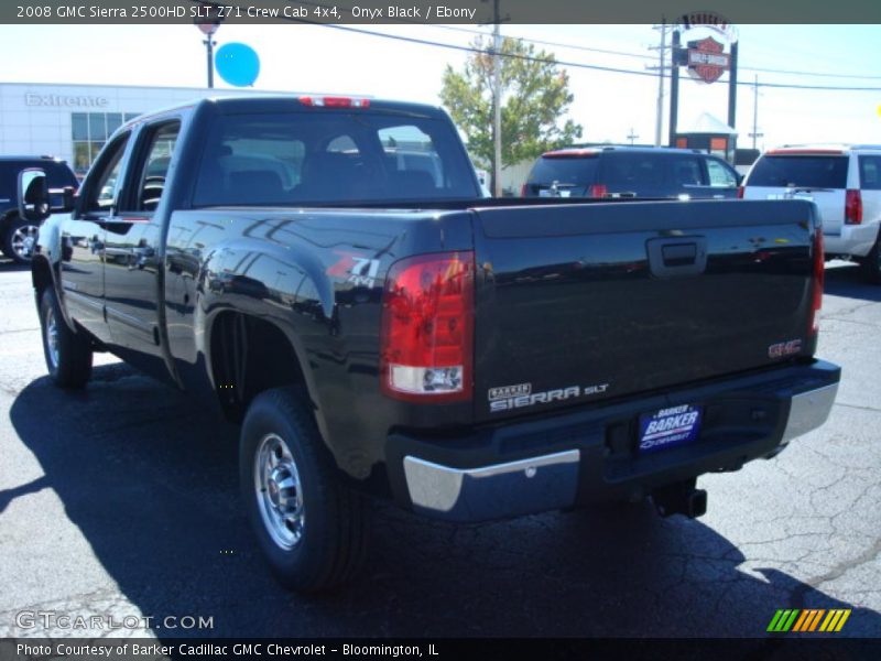 Onyx Black / Ebony 2008 GMC Sierra 2500HD SLT Z71 Crew Cab 4x4