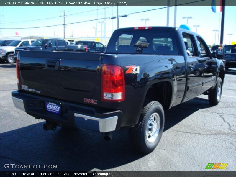 Onyx Black / Ebony 2008 GMC Sierra 2500HD SLT Z71 Crew Cab 4x4