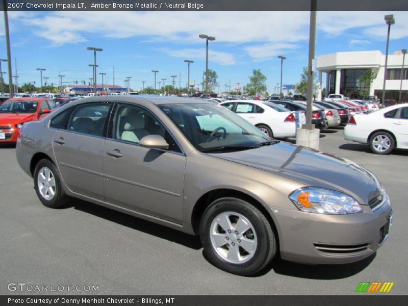 Amber Bronze Metallic / Neutral Beige 2007 Chevrolet Impala LT