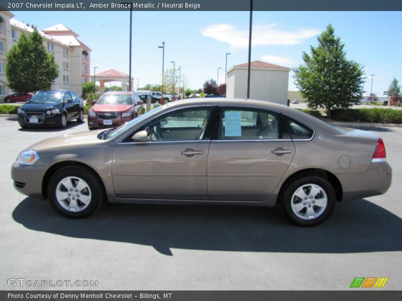Amber Bronze Metallic / Neutral Beige 2007 Chevrolet Impala LT