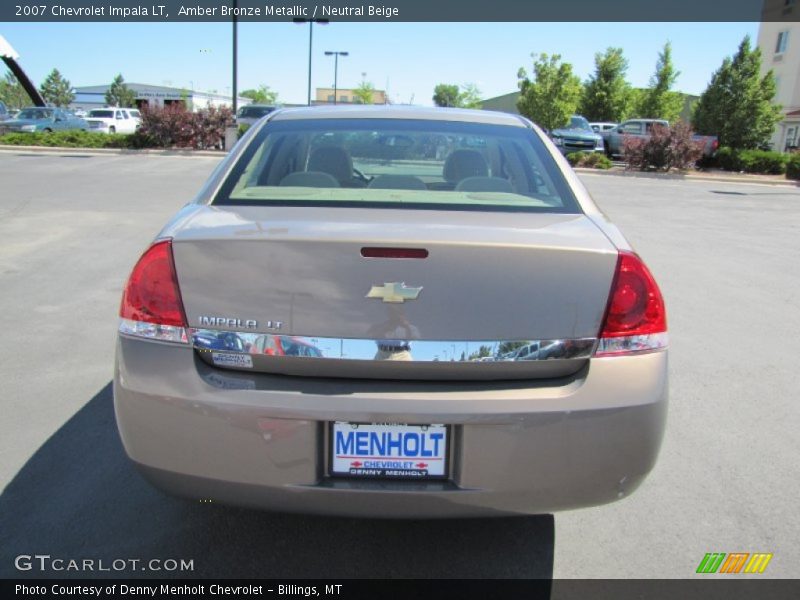 Amber Bronze Metallic / Neutral Beige 2007 Chevrolet Impala LT