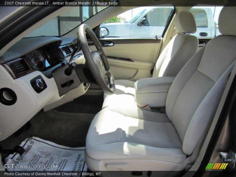 Amber Bronze Metallic / Neutral Beige 2007 Chevrolet Impala LT