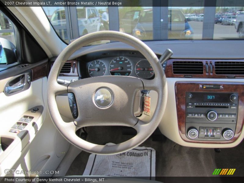 Amber Bronze Metallic / Neutral Beige 2007 Chevrolet Impala LT