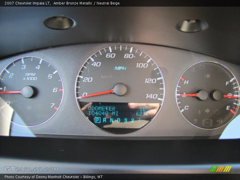 Amber Bronze Metallic / Neutral Beige 2007 Chevrolet Impala LT