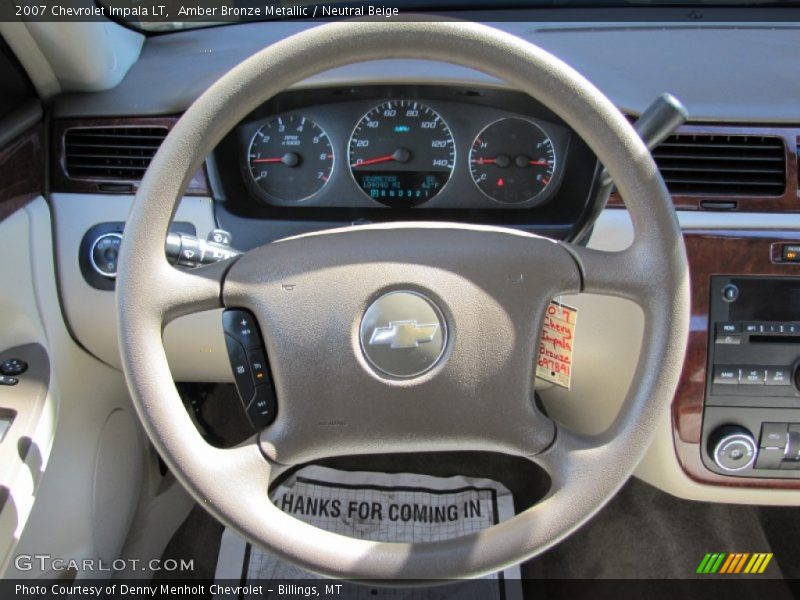 Amber Bronze Metallic / Neutral Beige 2007 Chevrolet Impala LT