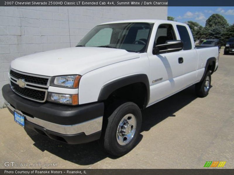 Summit White / Dark Charcoal 2007 Chevrolet Silverado 2500HD Classic LT Extended Cab 4x4