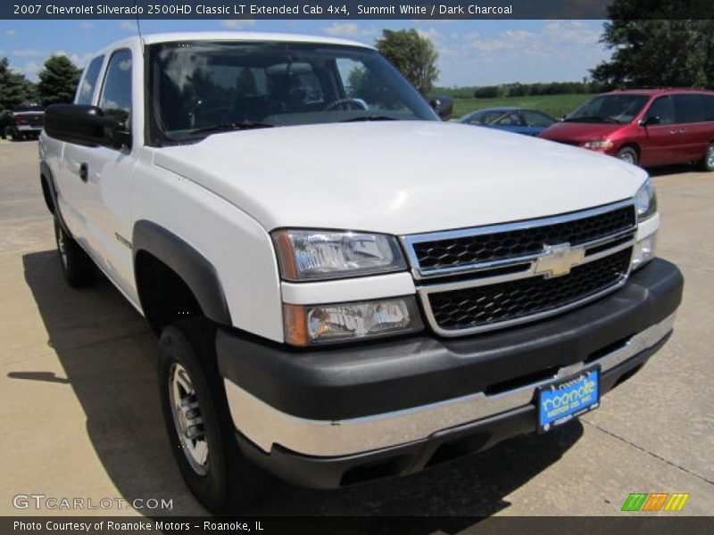 Summit White / Dark Charcoal 2007 Chevrolet Silverado 2500HD Classic LT Extended Cab 4x4