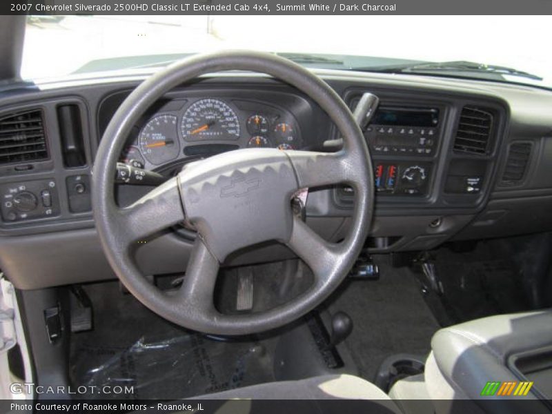 Summit White / Dark Charcoal 2007 Chevrolet Silverado 2500HD Classic LT Extended Cab 4x4