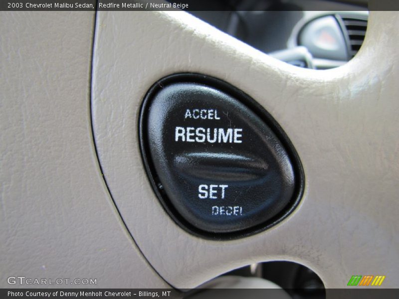 Redfire Metallic / Neutral Beige 2003 Chevrolet Malibu Sedan