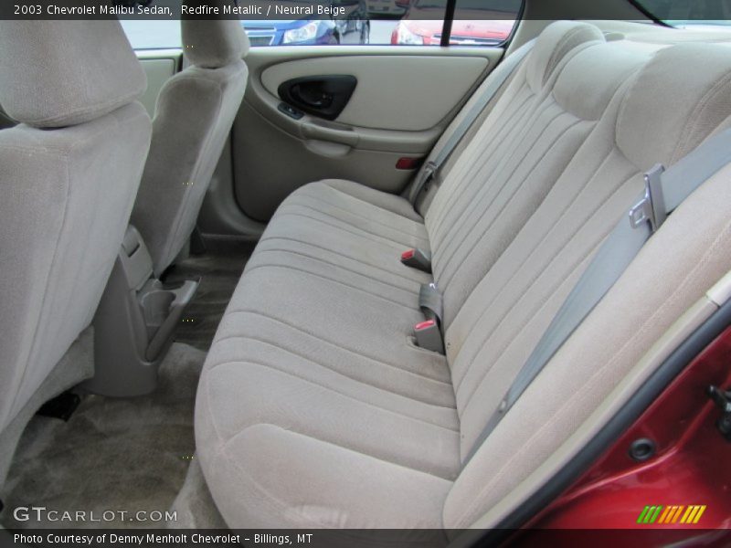 Redfire Metallic / Neutral Beige 2003 Chevrolet Malibu Sedan