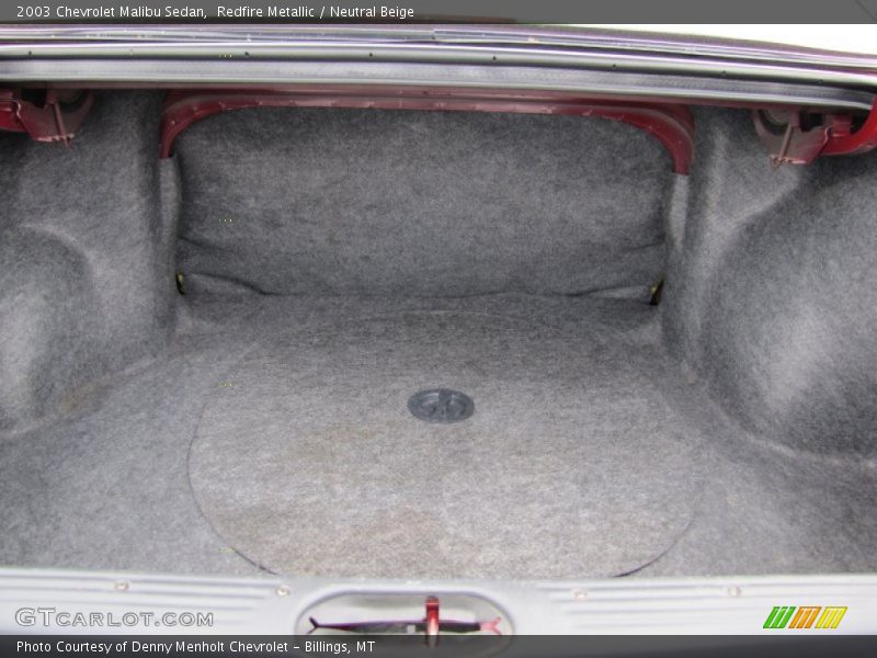 Redfire Metallic / Neutral Beige 2003 Chevrolet Malibu Sedan