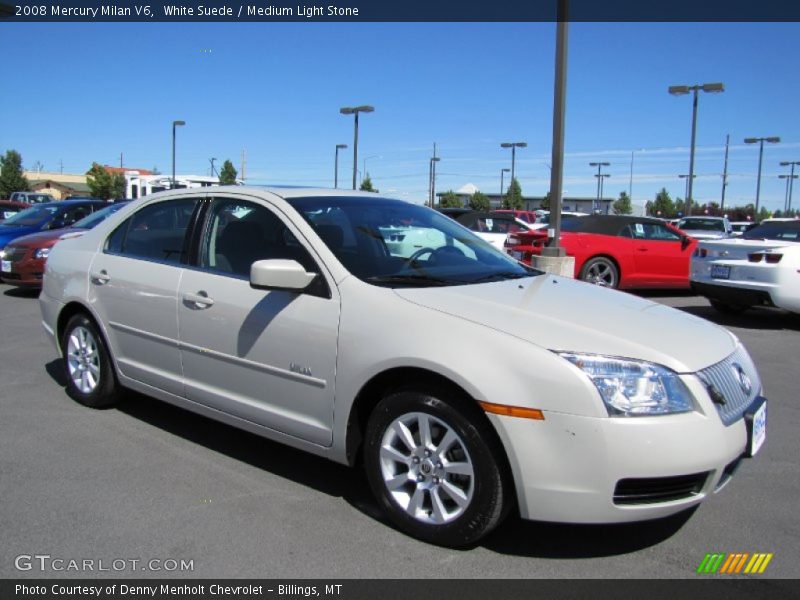 White Suede / Medium Light Stone 2008 Mercury Milan V6